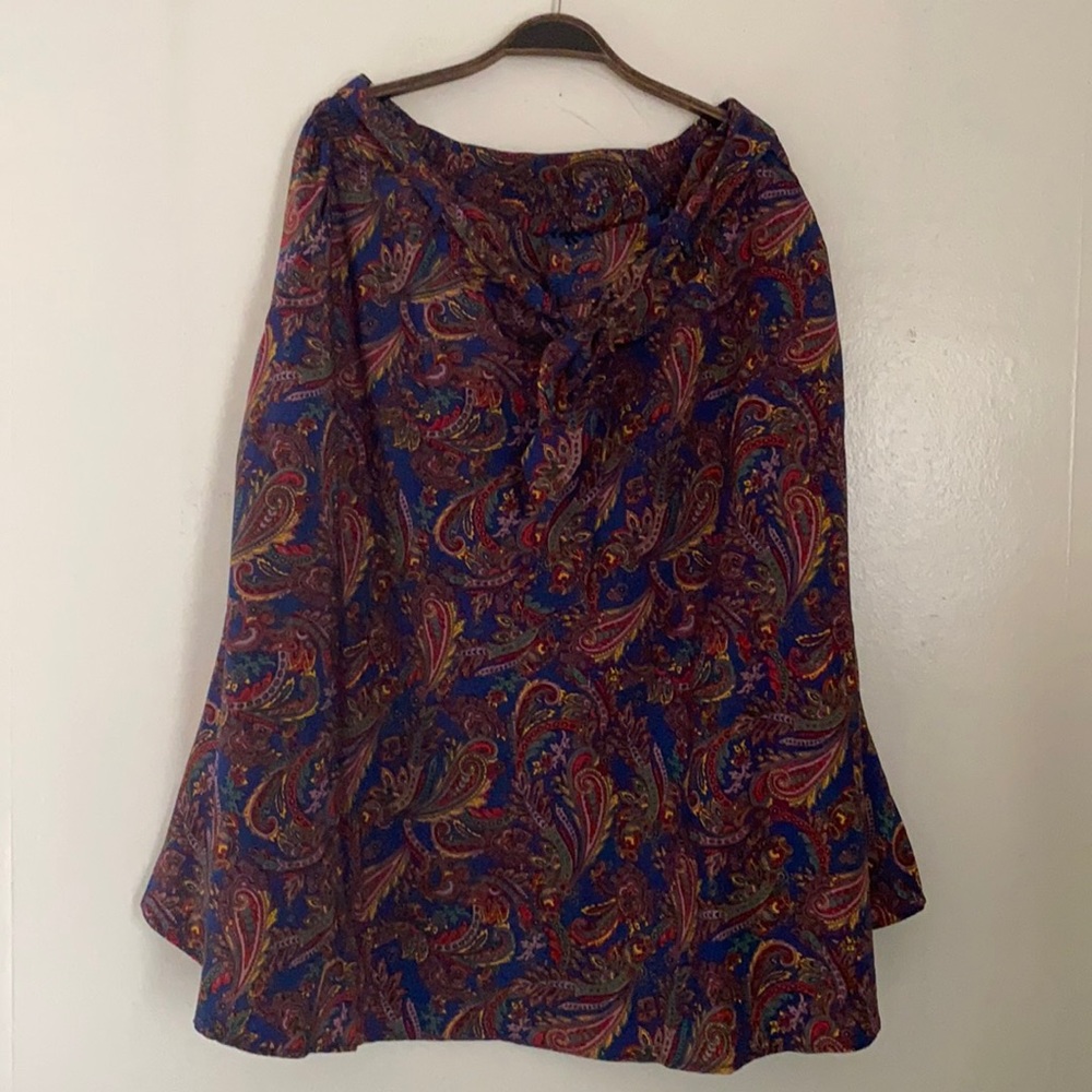 Paisley Print ModCloth Mid calf skirt